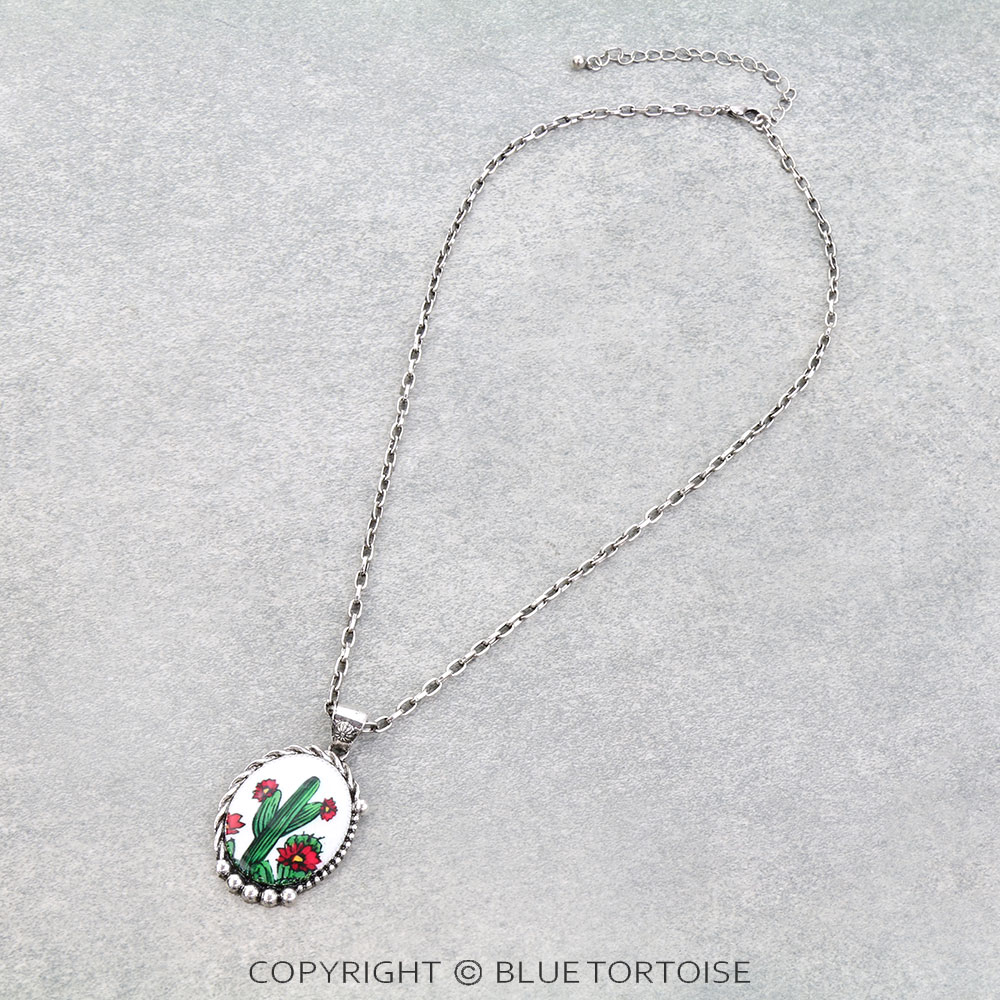 Western TXR Cactus Printing Necklace