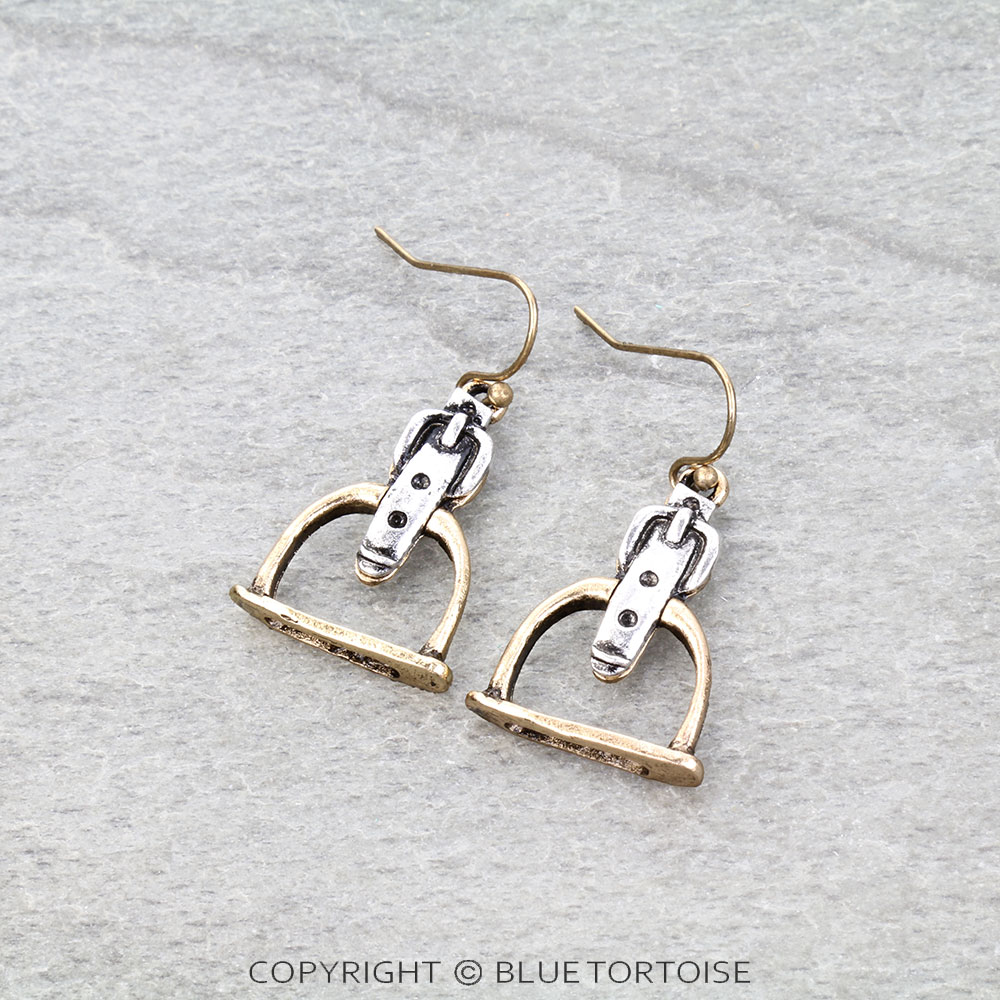 Western Horsebit Dangle Earrings