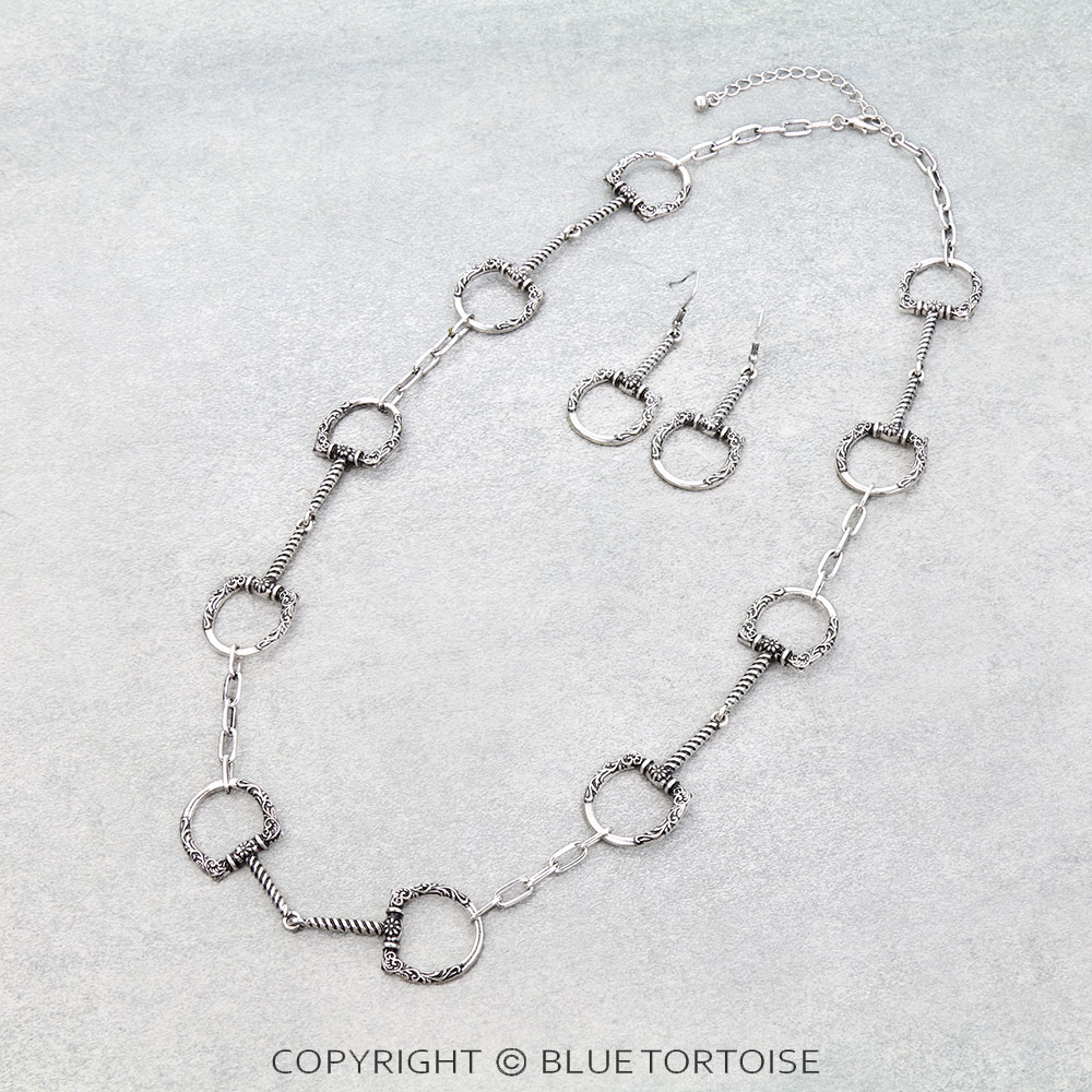 Western Horsebit Necklace Set