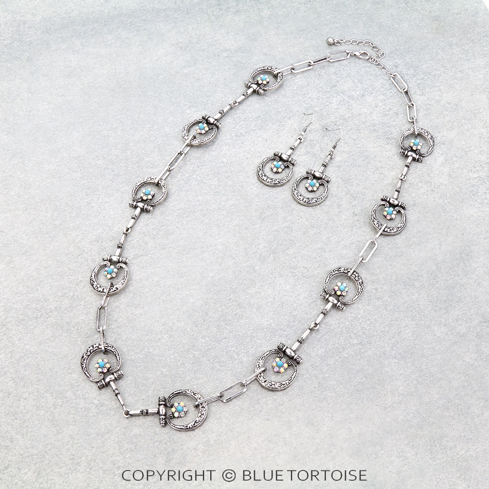 Western Horsebit Necklace Set