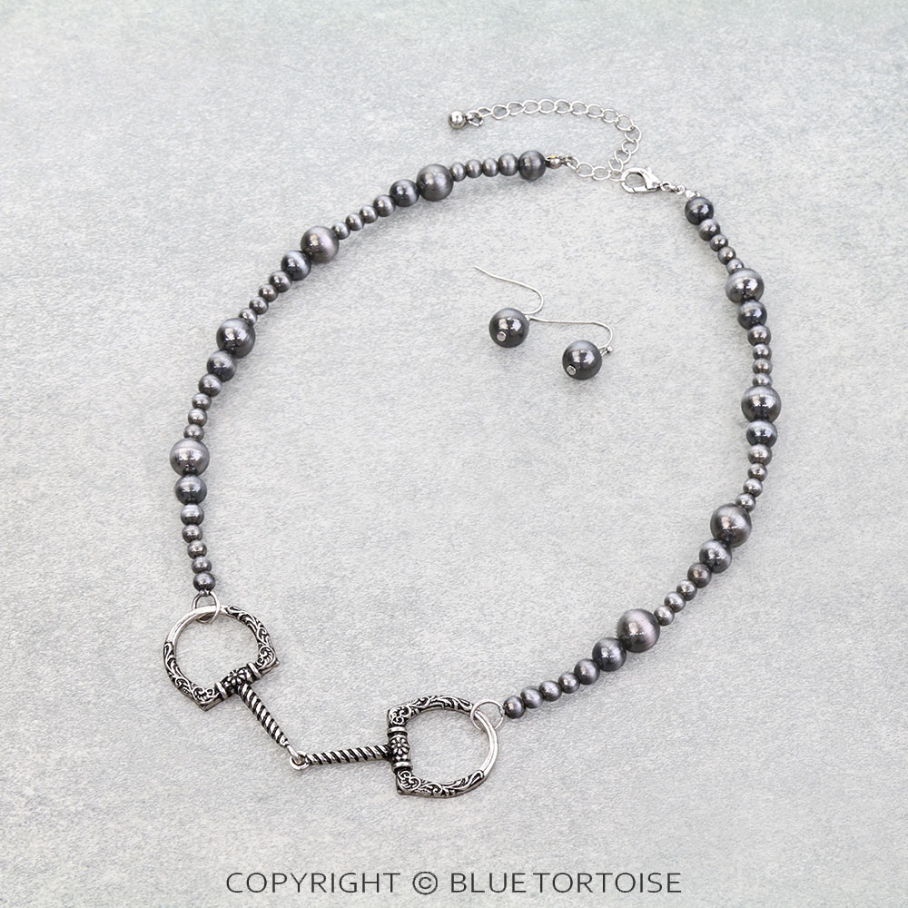 Western Horsebit Necklace Set