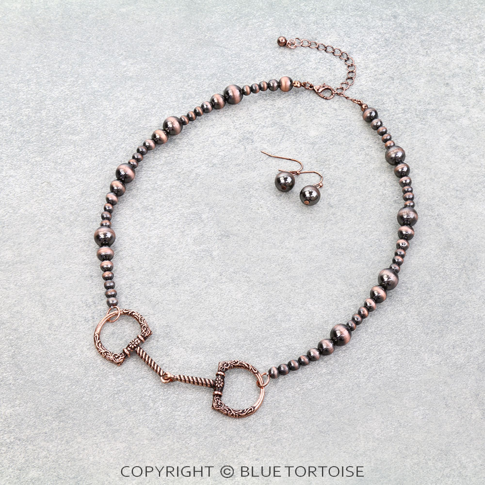 Western Horsebit Necklace Set