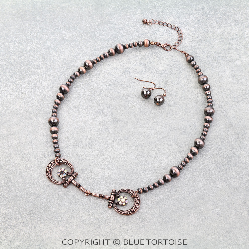 Western Horsebit Necklace Set