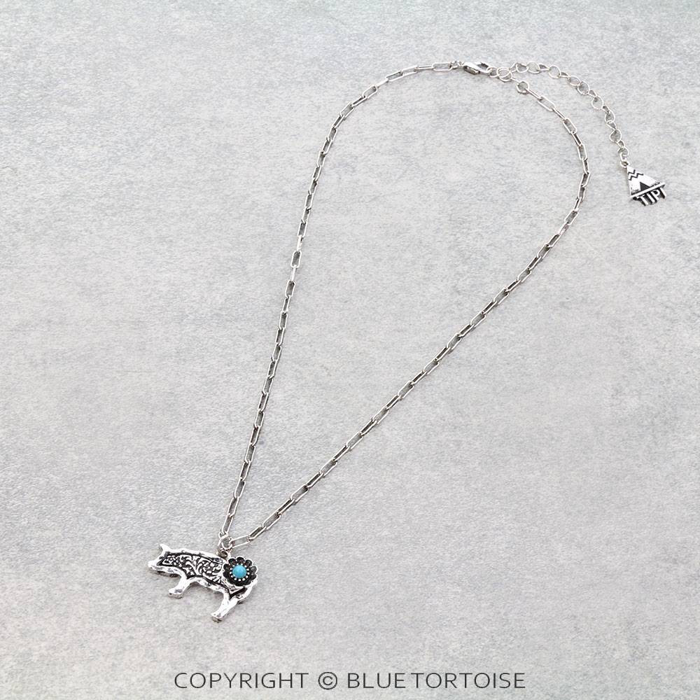 Western Dainty Pig Flower Necklace