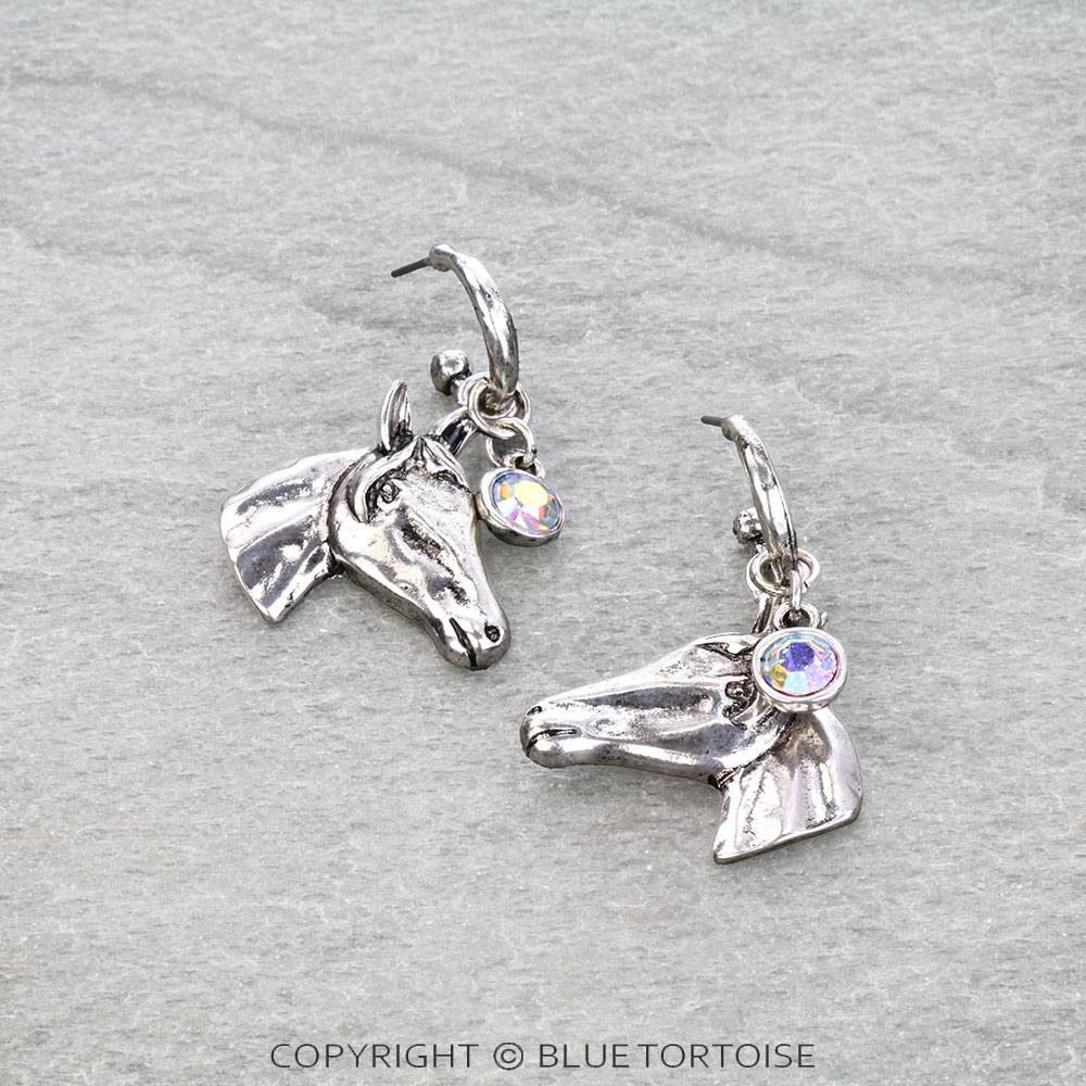 Western Horse Head Stud Earrings