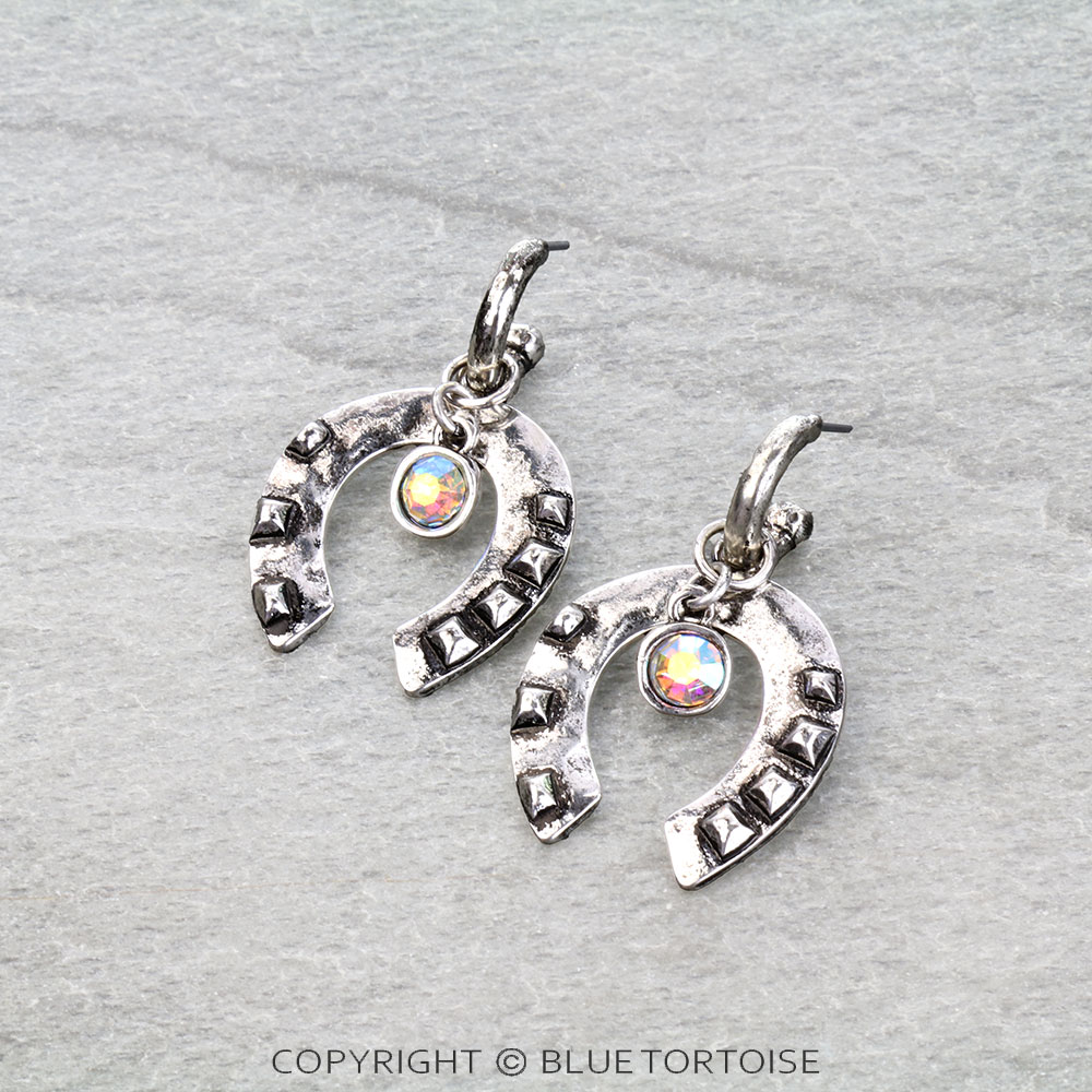 Western Horseshoe Stud Earrings