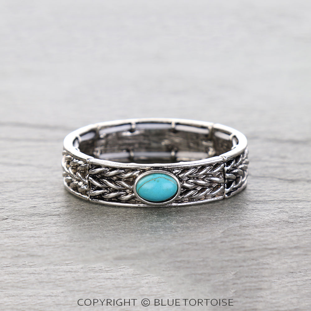 Western Rope TXR Stone Stretch Bracelet