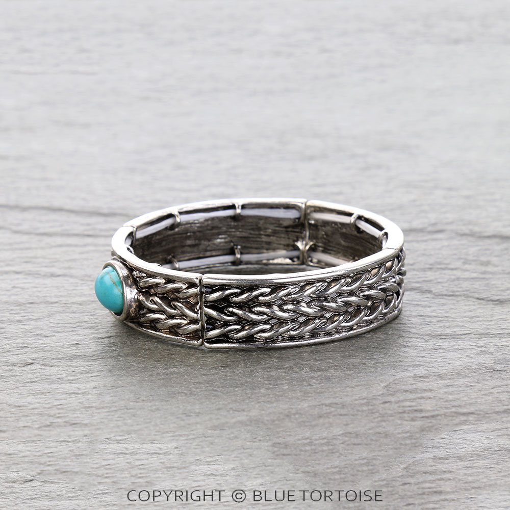 Western Rope TXR Stone Stretch Bracelet - Image 2