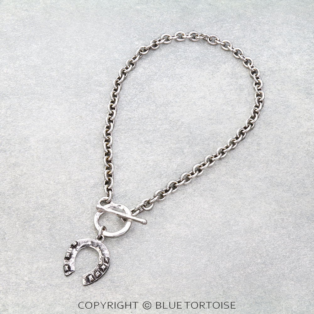 Western Horseshoe Toggle Necklace