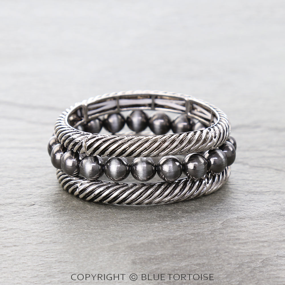 Wester Twisted TXR Pearl Stackable Bracelet