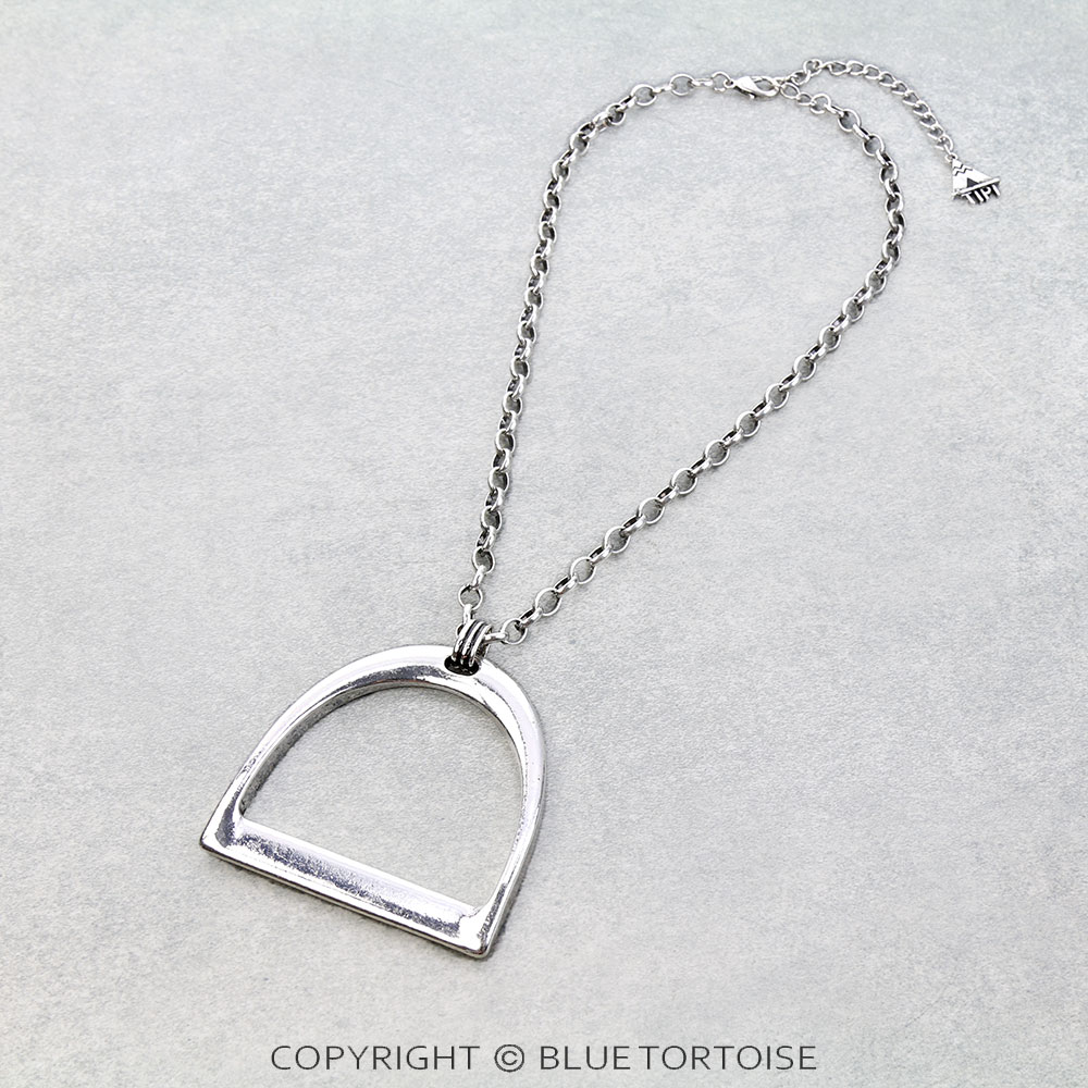 Western Large Horsebit Pendant Necklace