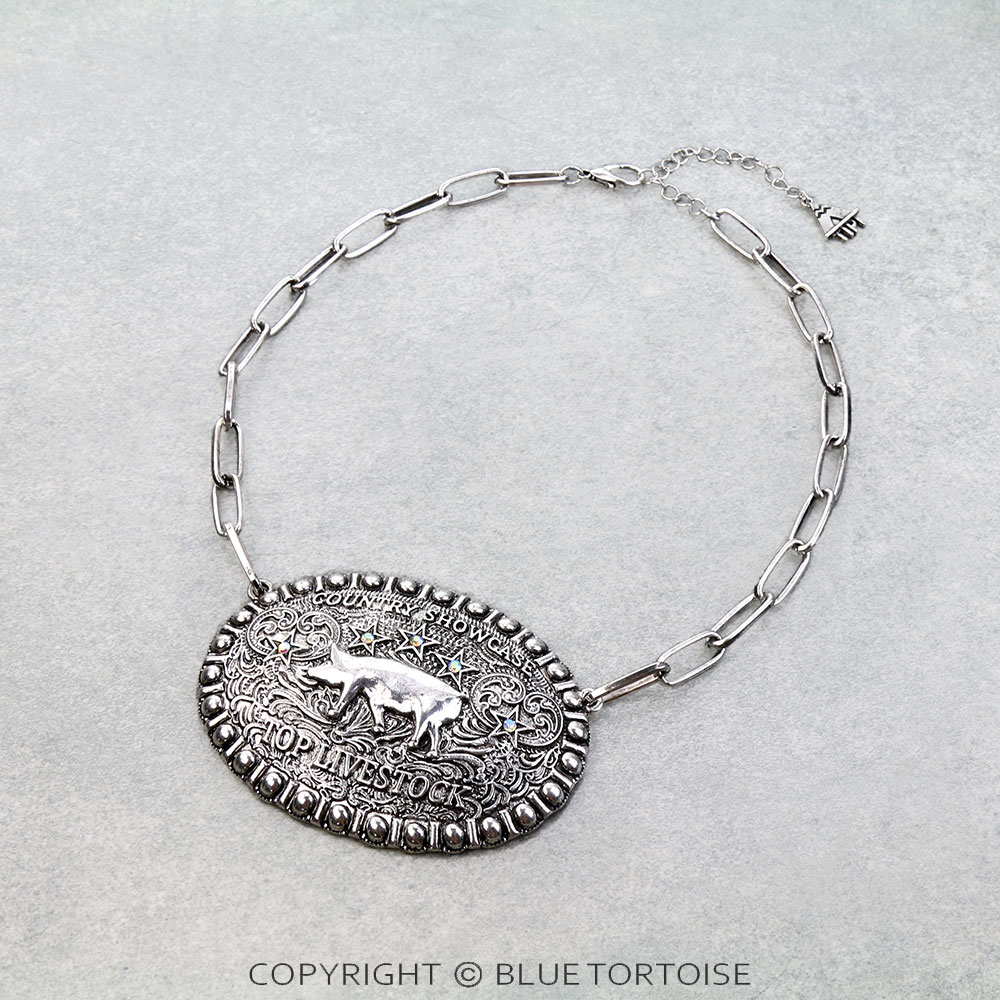 Western Large Top Live Stock Necklace