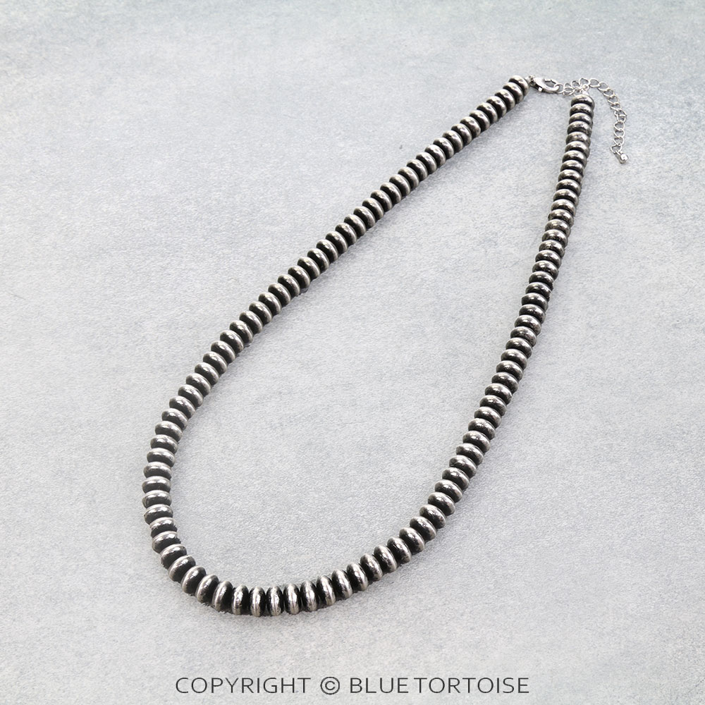 Saucer Navajo Style Pearl Necklace