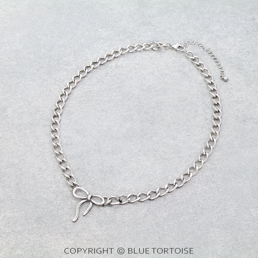 Western Bow Cuban Chain Necklace