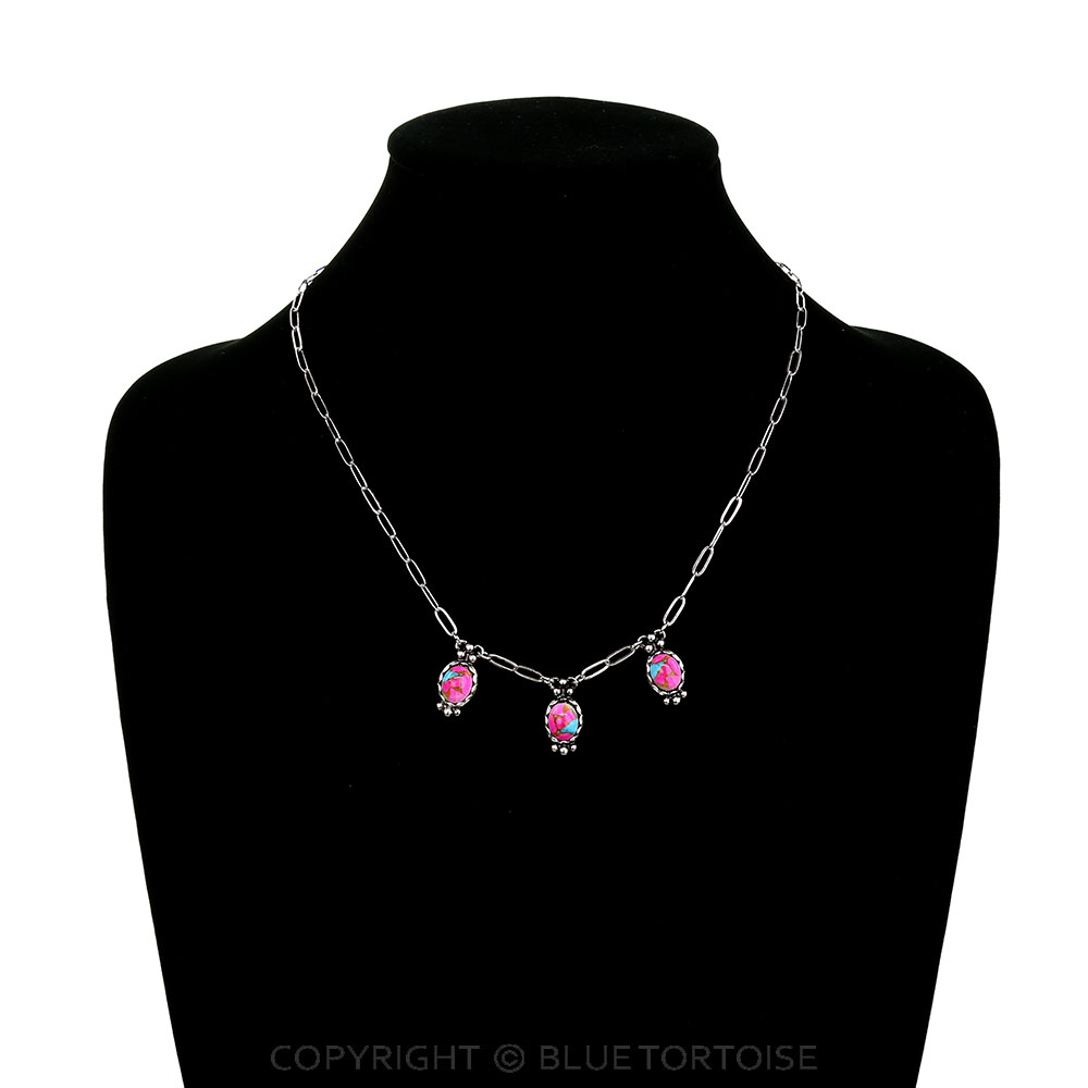 Western Oval Stone Necklace - Image 2