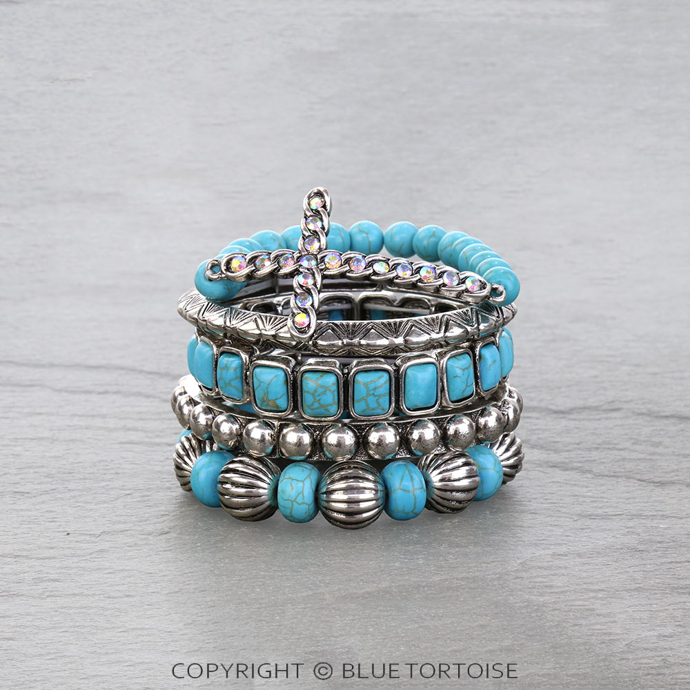 Western Cross Stackable Bracelet