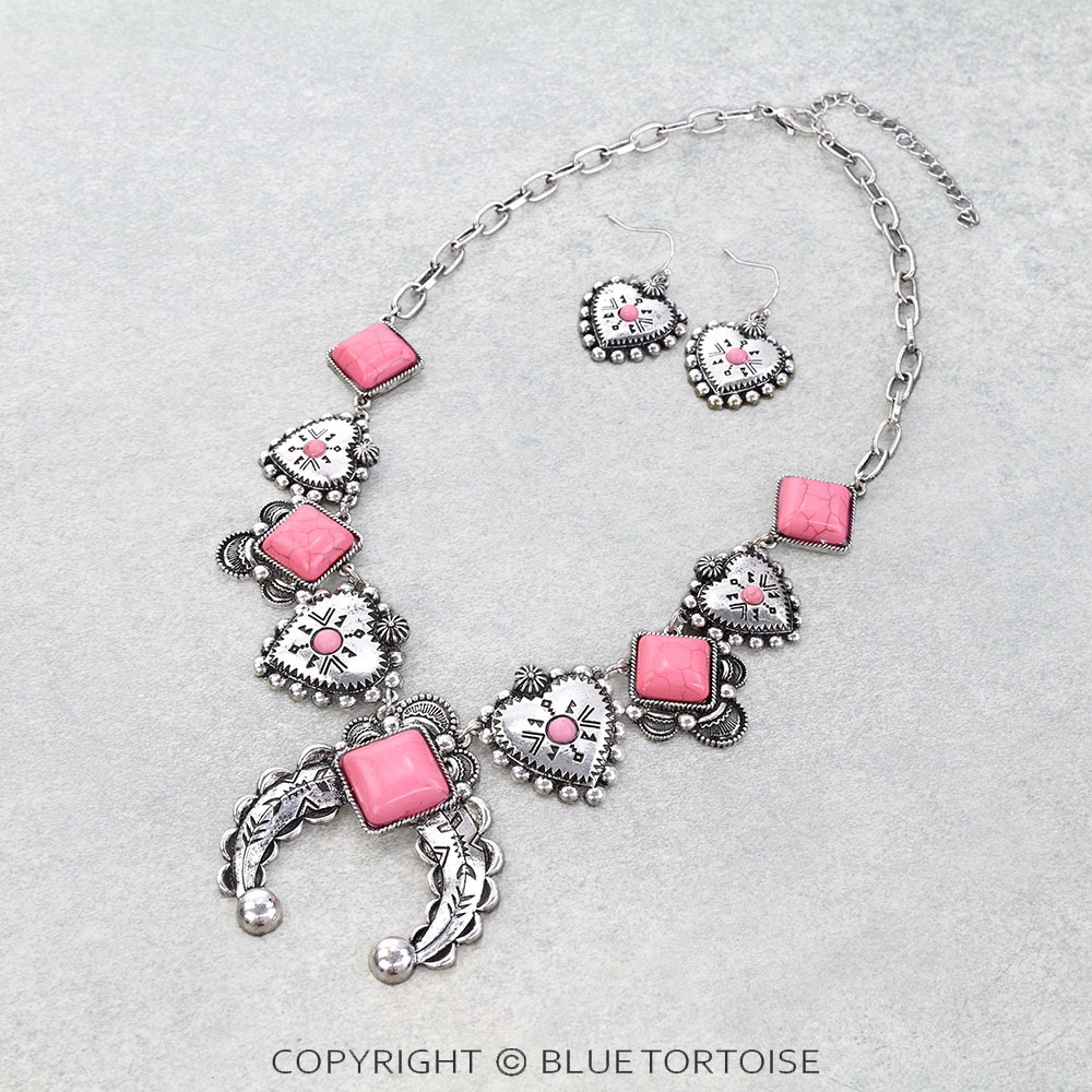Western Squash Blossom Necklace Set