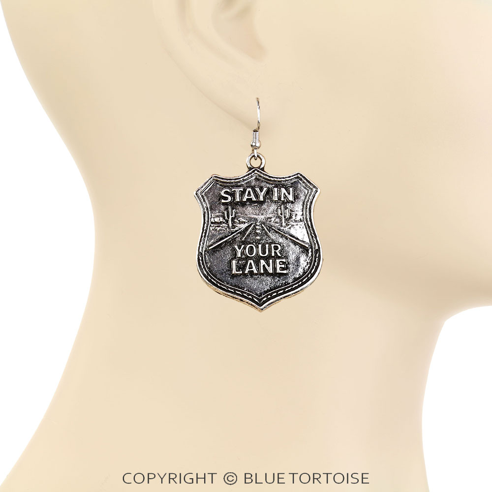 STAY IN YOUR LANE Scenery Dangle Earrings - Image 2