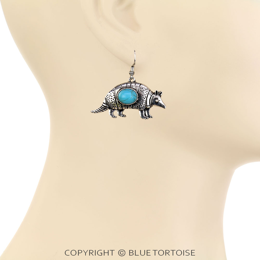 Western Armadillo Dangle Earrings - Image 2