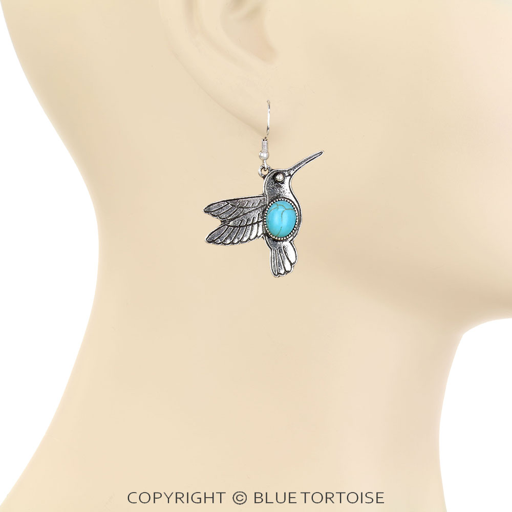 Western Pheasant Dangle Earrings - Image 2