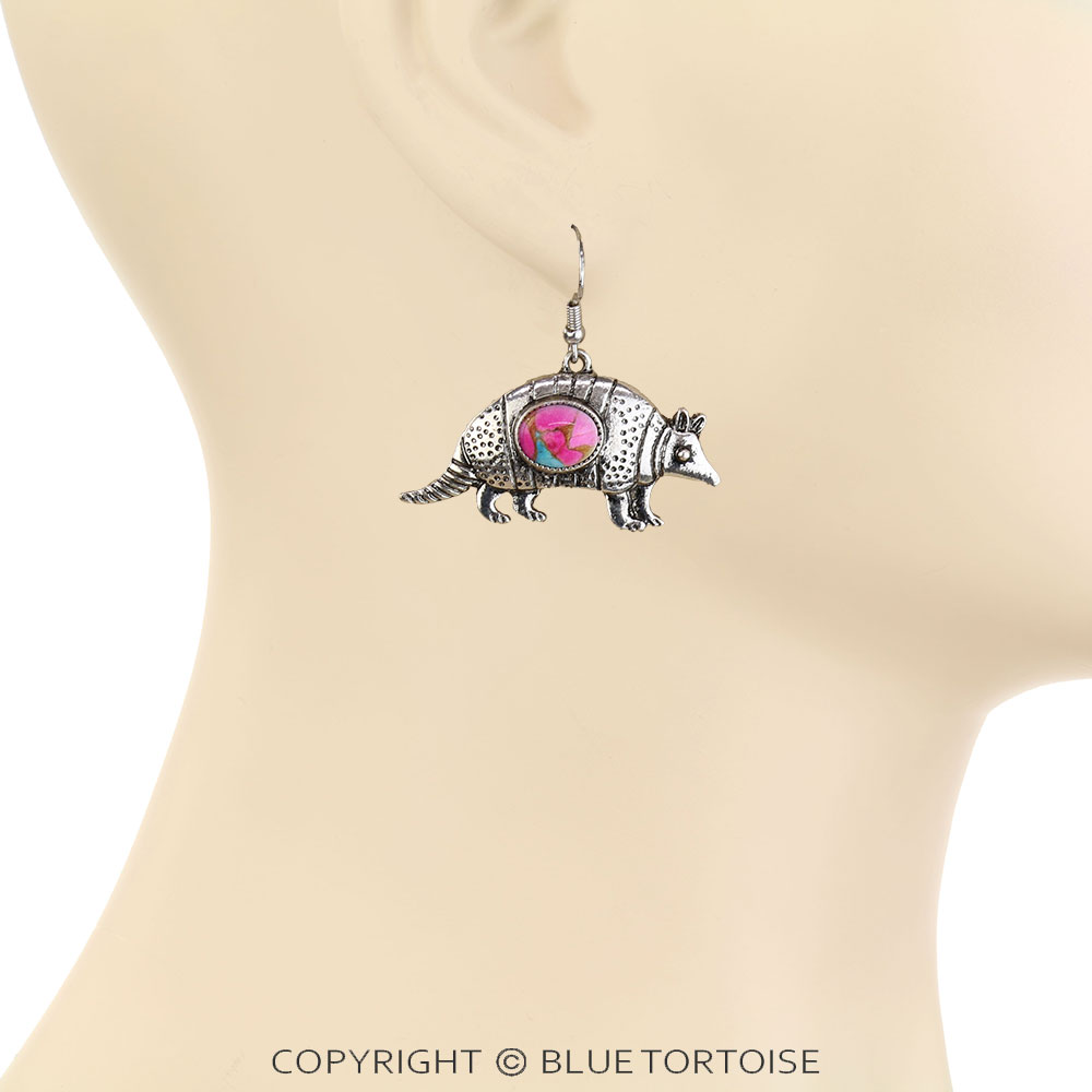 Western Armadillo Dangle Earrings - Image 2