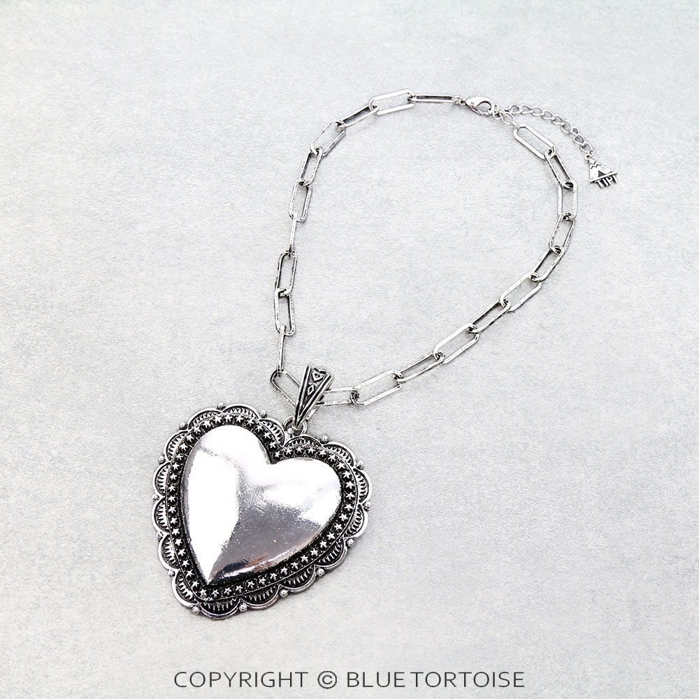 Western Heart Concho Necklace
