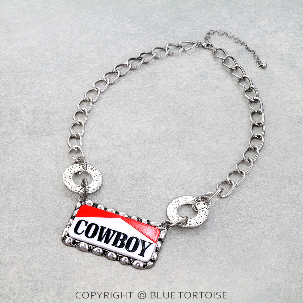 Western Cowboy Chunky Chain Necklace