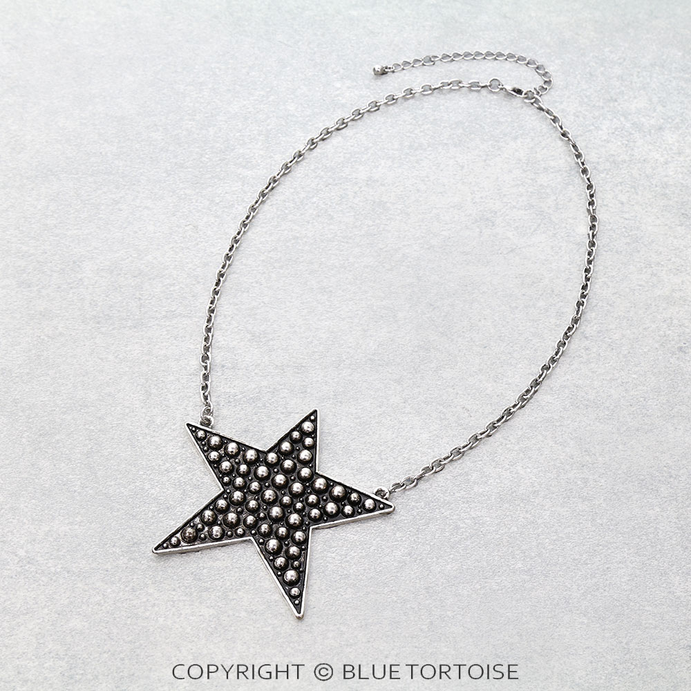 3D Ball Star Pendant Necklace