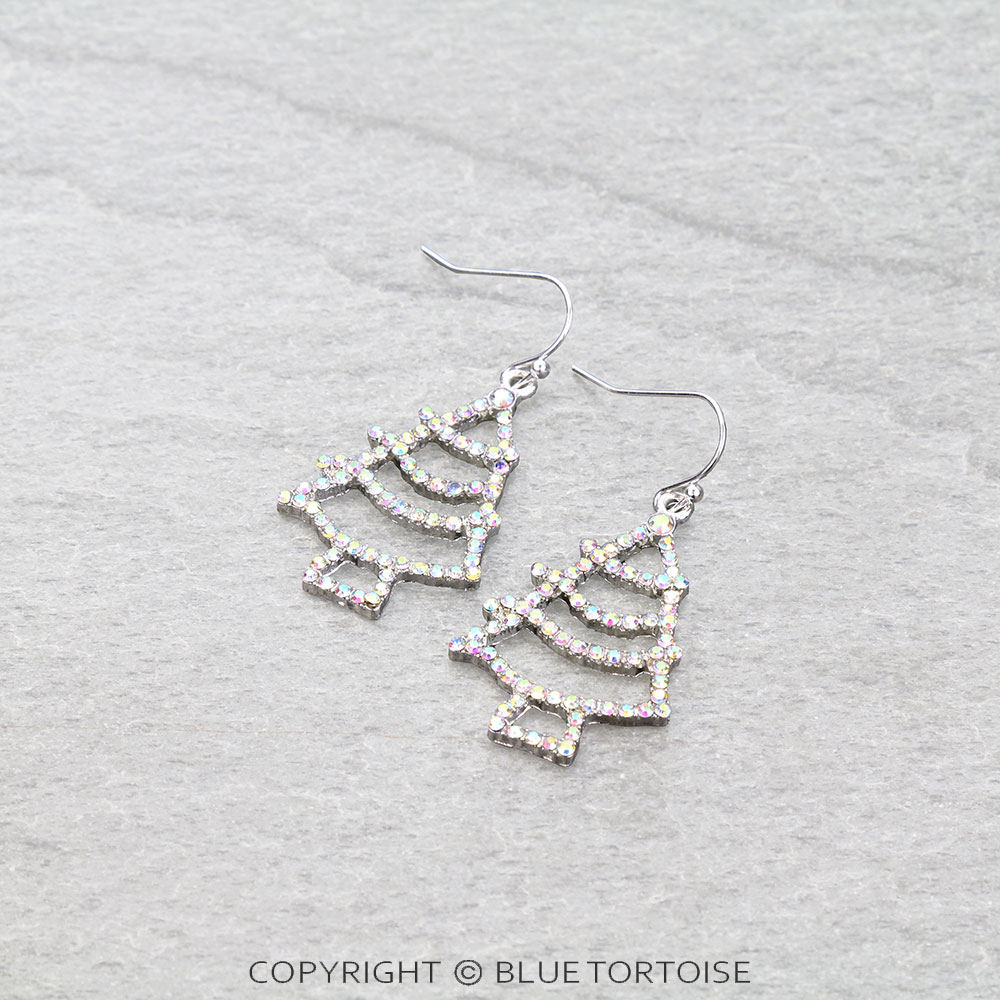 Christmas Tree Dangle Earrings