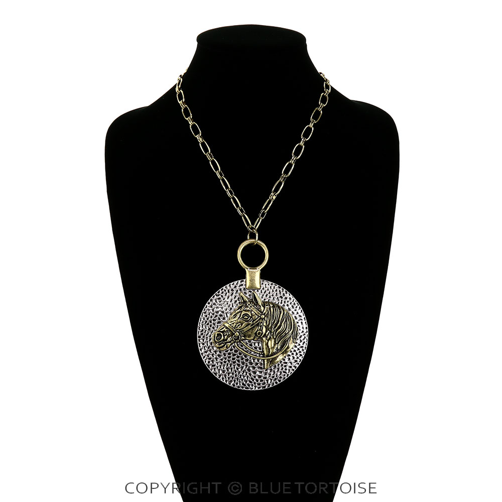 Western Horse Pendant Necklace - Image 2