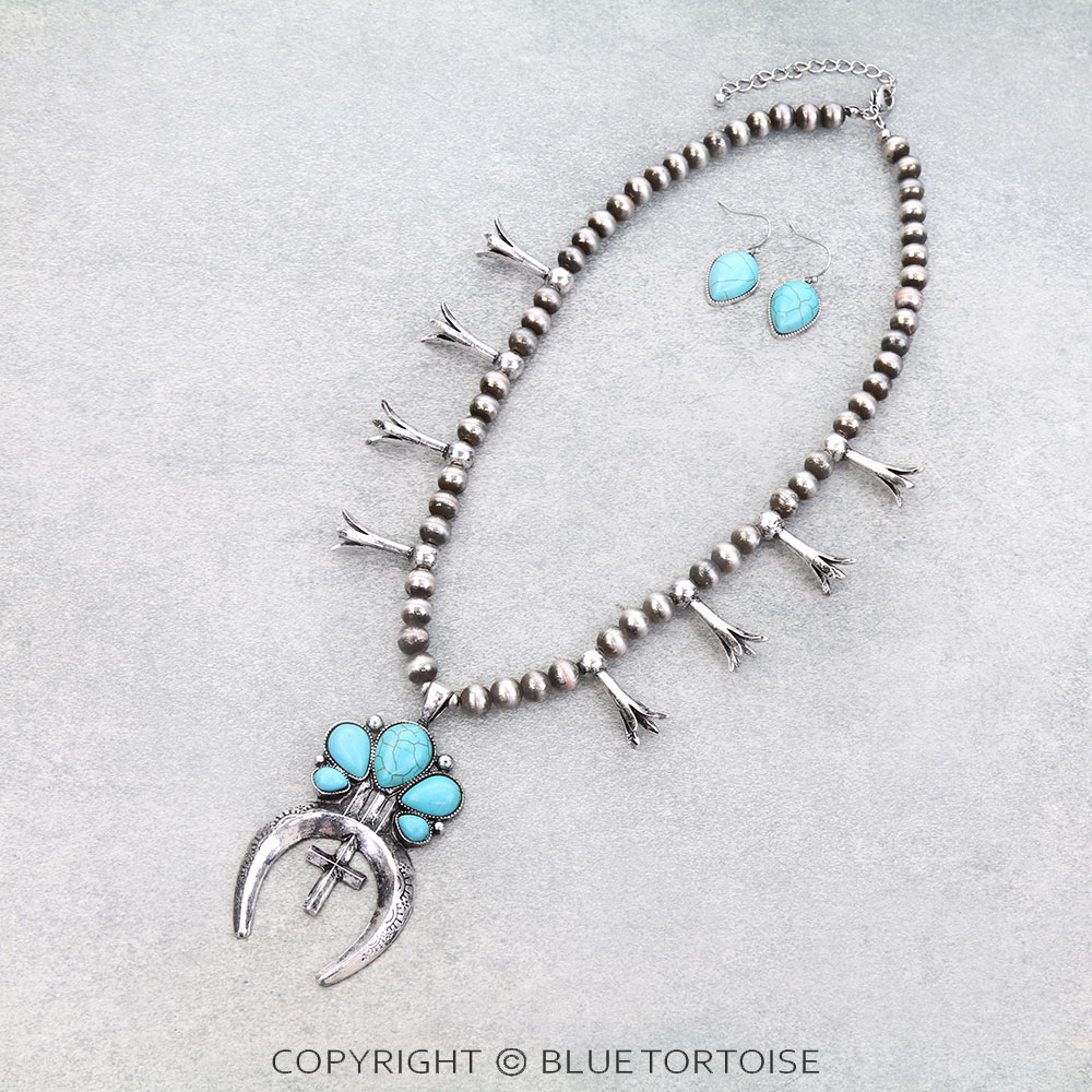 Western Squash Blossom Necklace Set