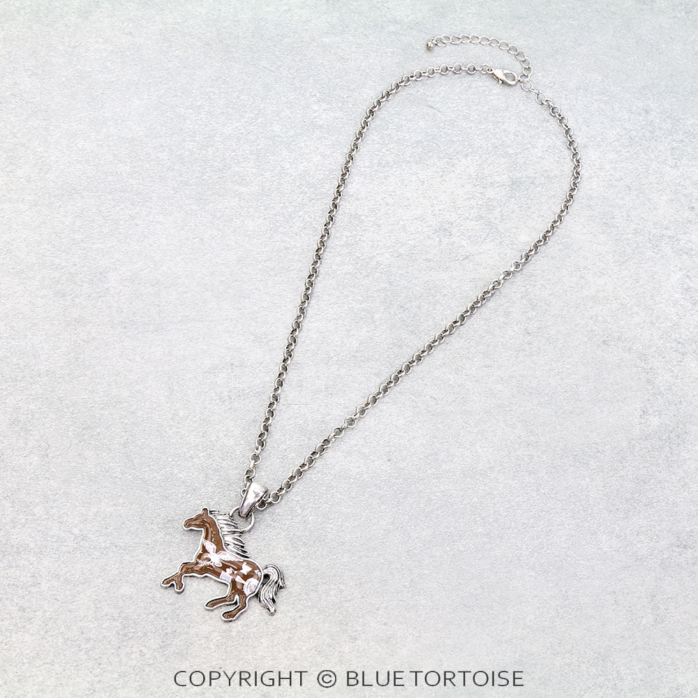 Western Horse Print Necklace