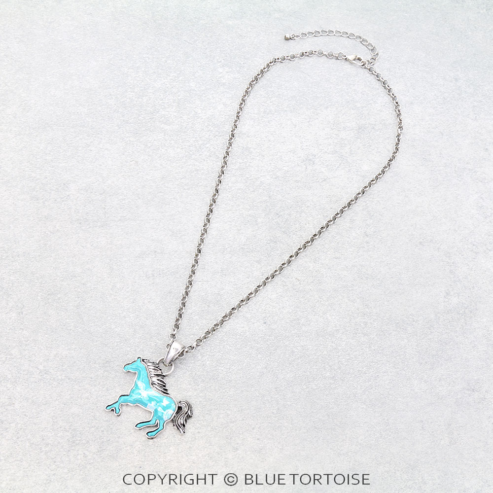 Western Horse Print Necklace