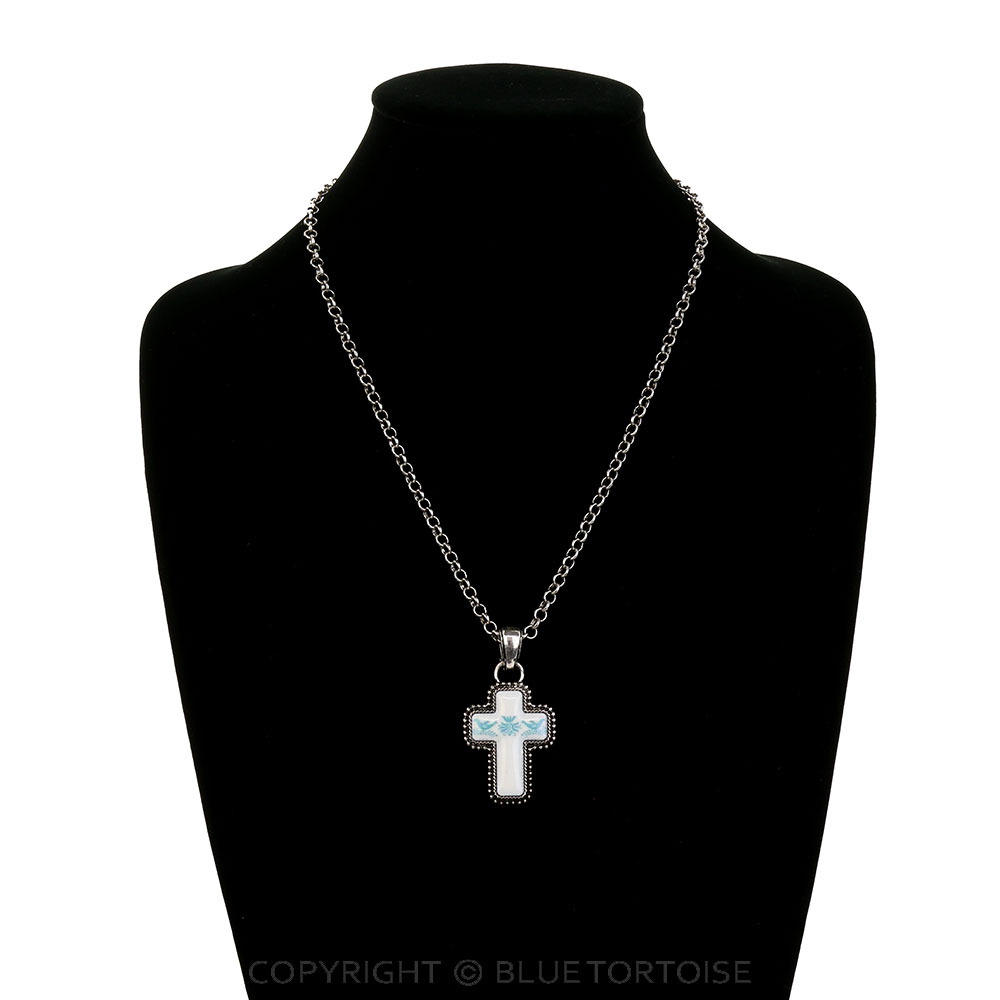 Western Cross Print Necklace - Image 2