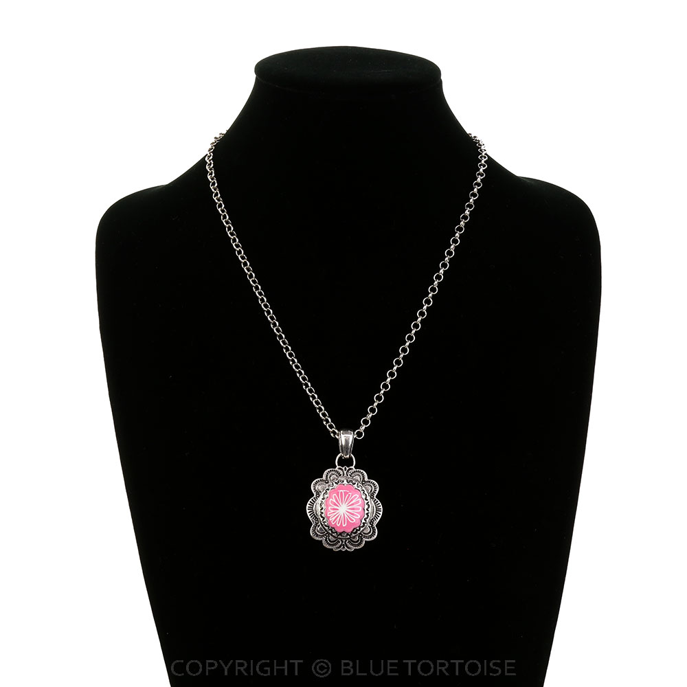 Western Concho Print Necklace - Image 2