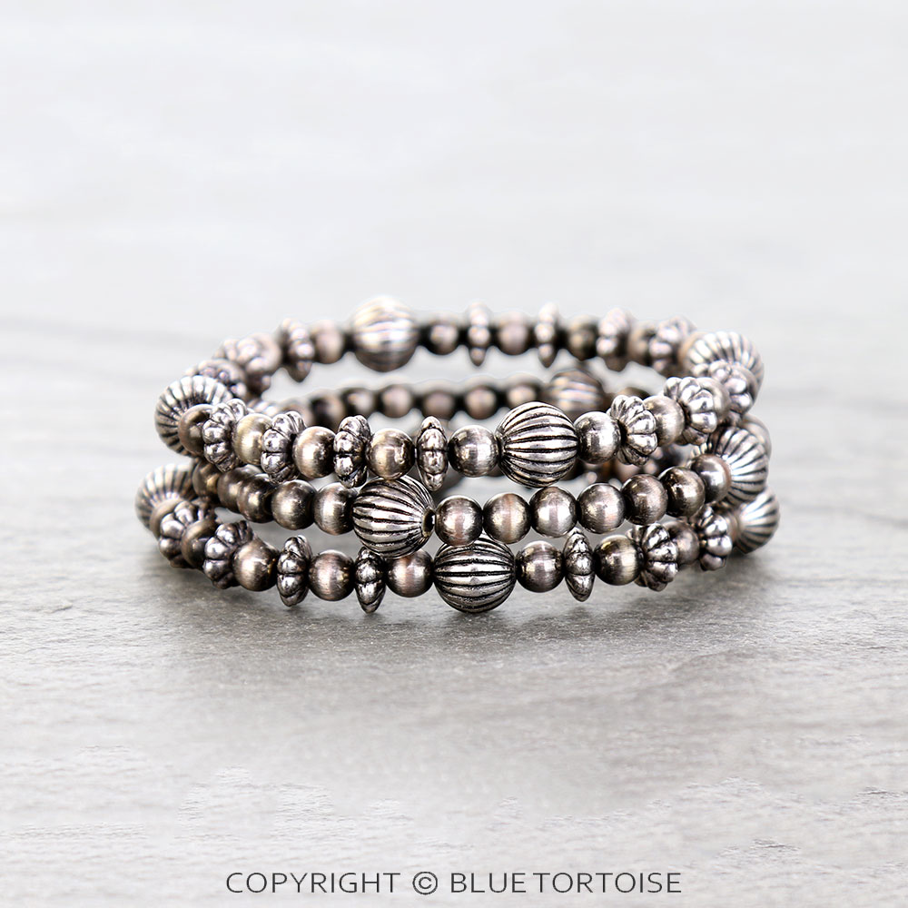 Western Pearl & Bead Stackable Bracelet