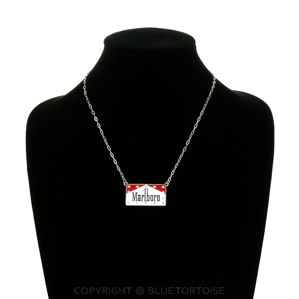 Epoxy Cigarette Logo Pendant Necklace - Image 2