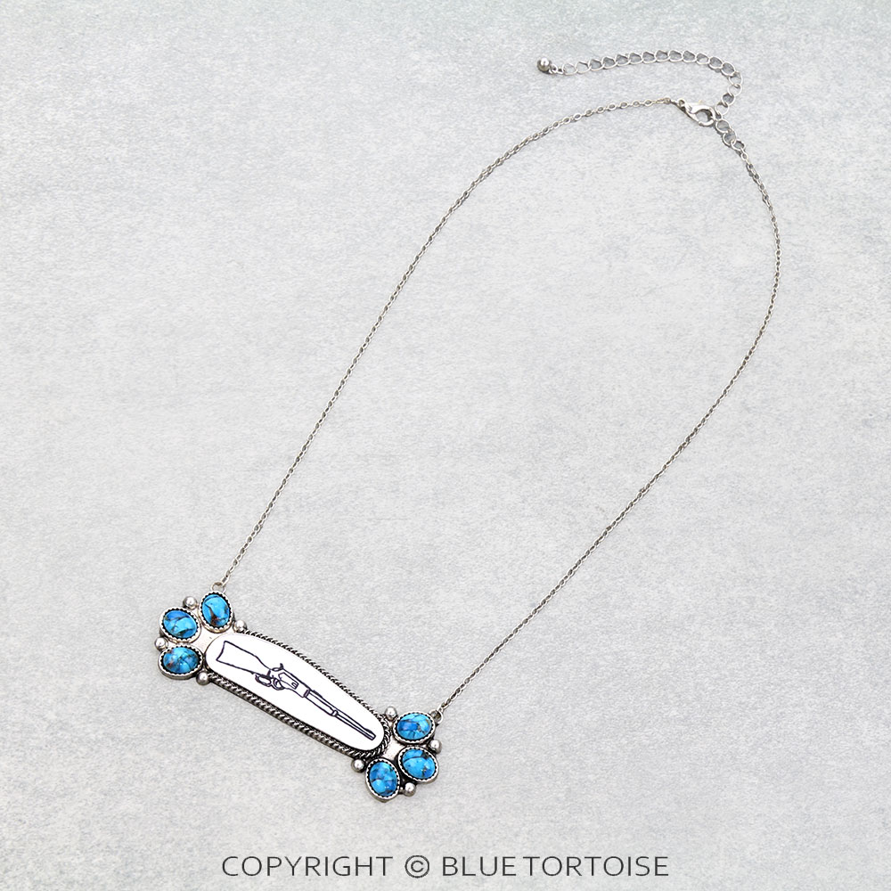 Western Gun Cluster Necklace