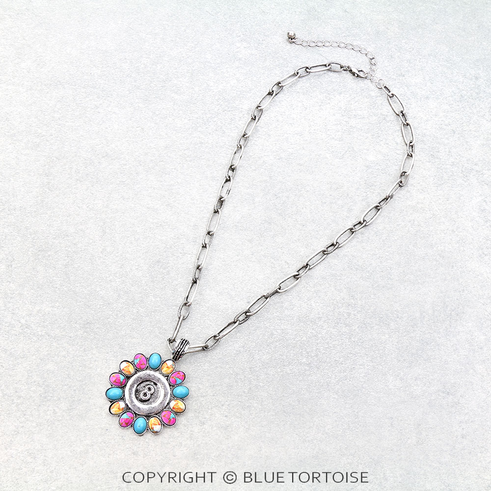 Western 8 Ball Pendant Necklace
