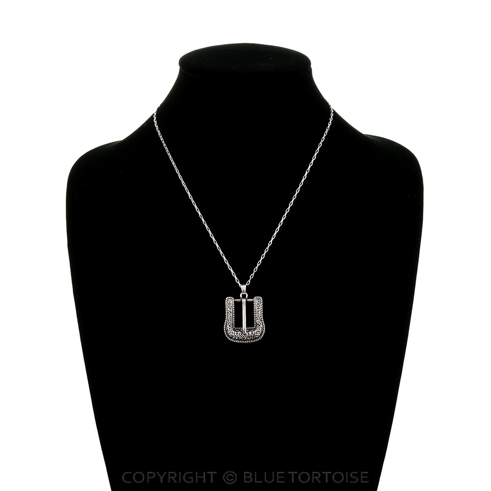 Western Belt Buckle Necklace - Image 2