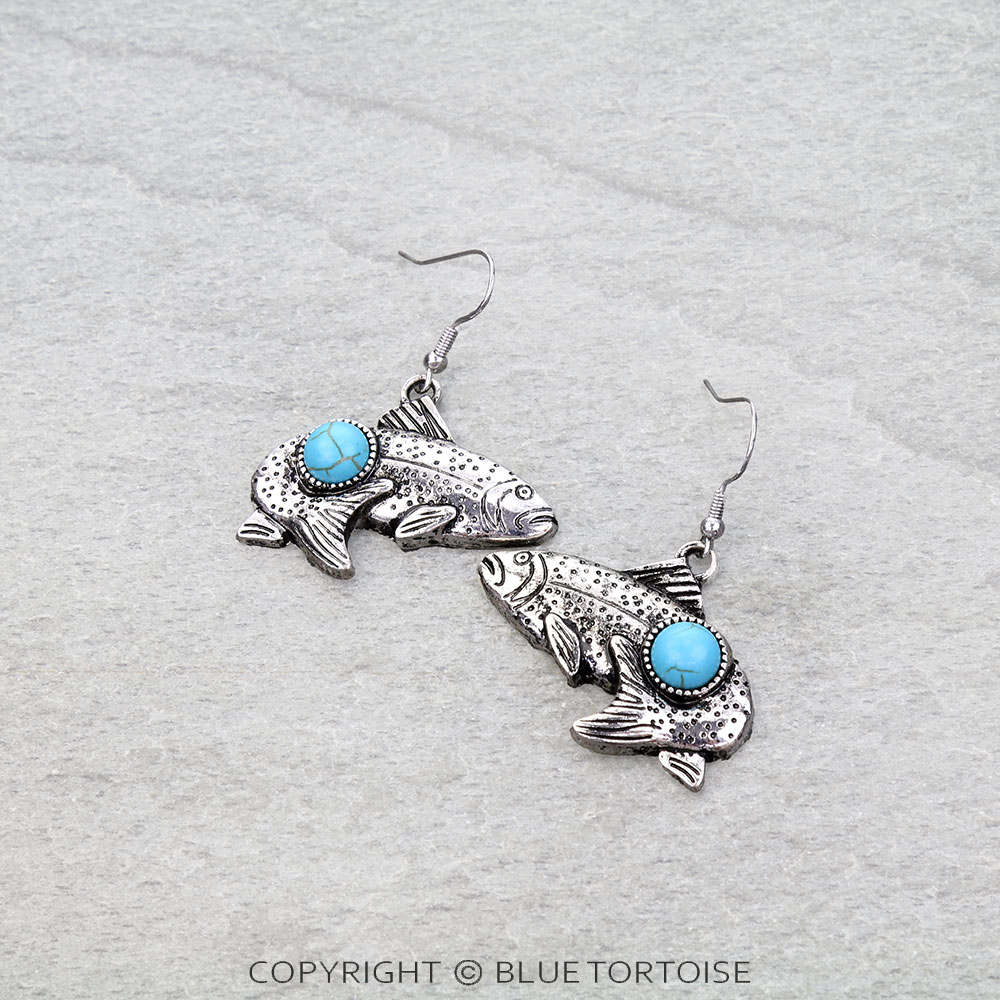 Western Fish Dangle Earrings