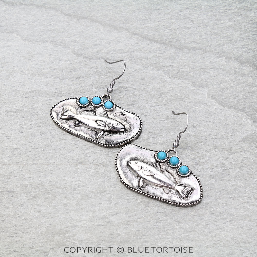 Western Fish Dangle Earrings