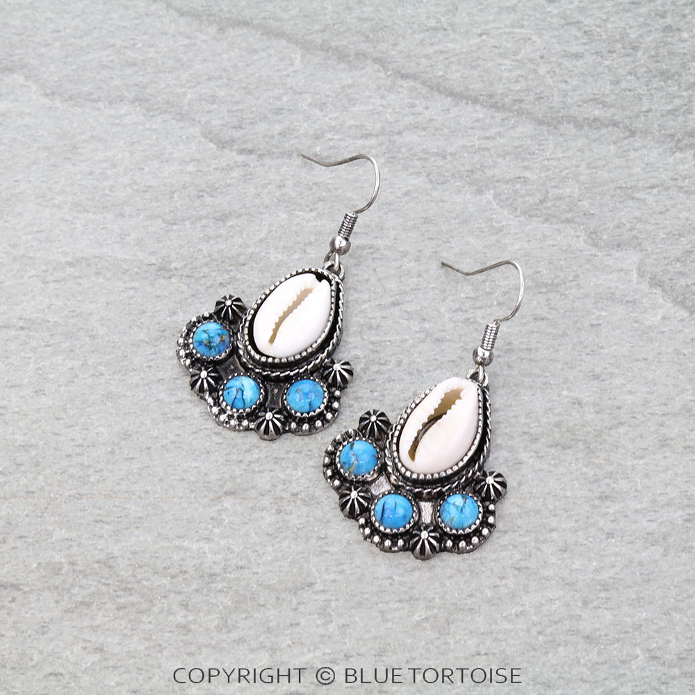 Coastal Shell Dangle Earrings
