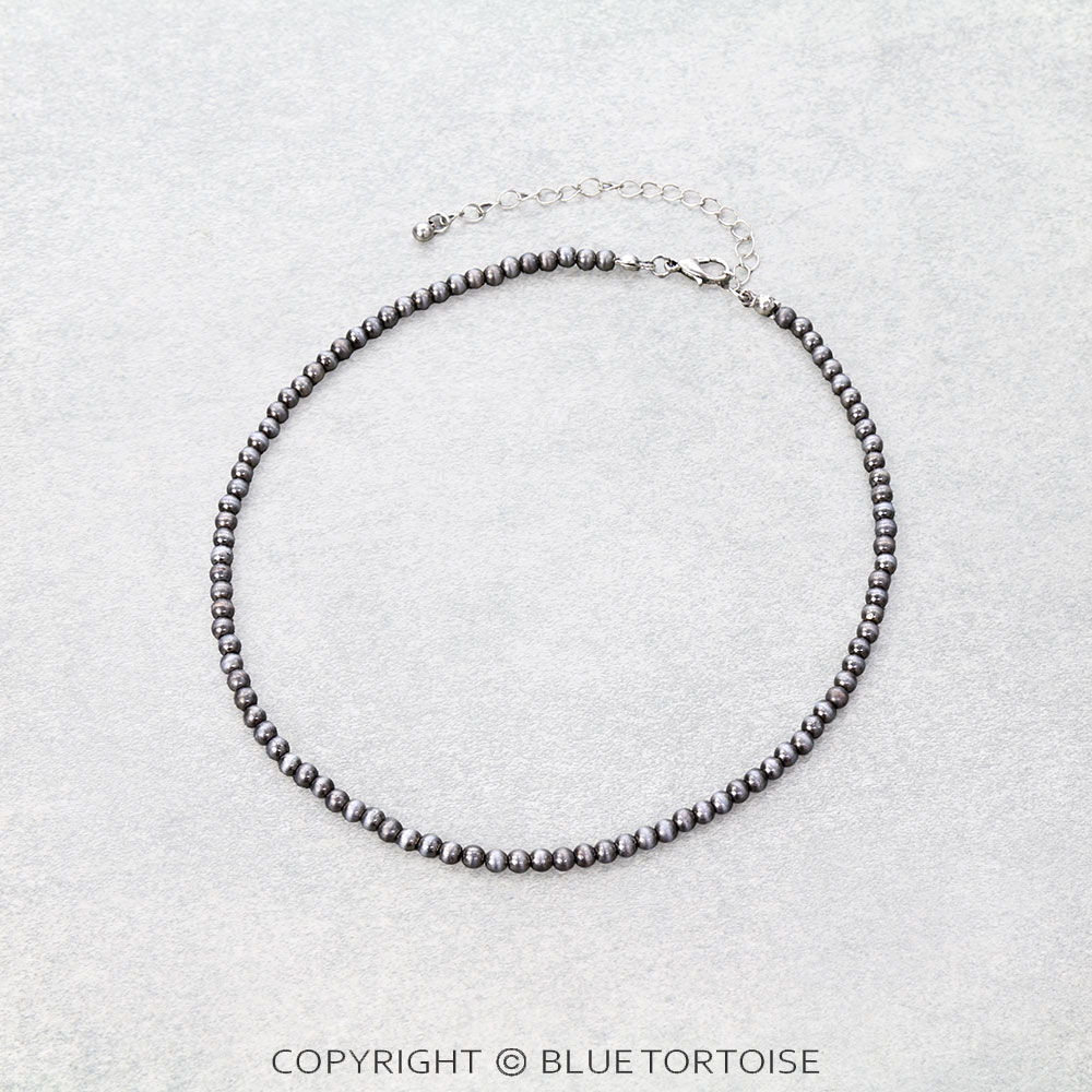 4mm Navajo Style Pearl Choker Necklace