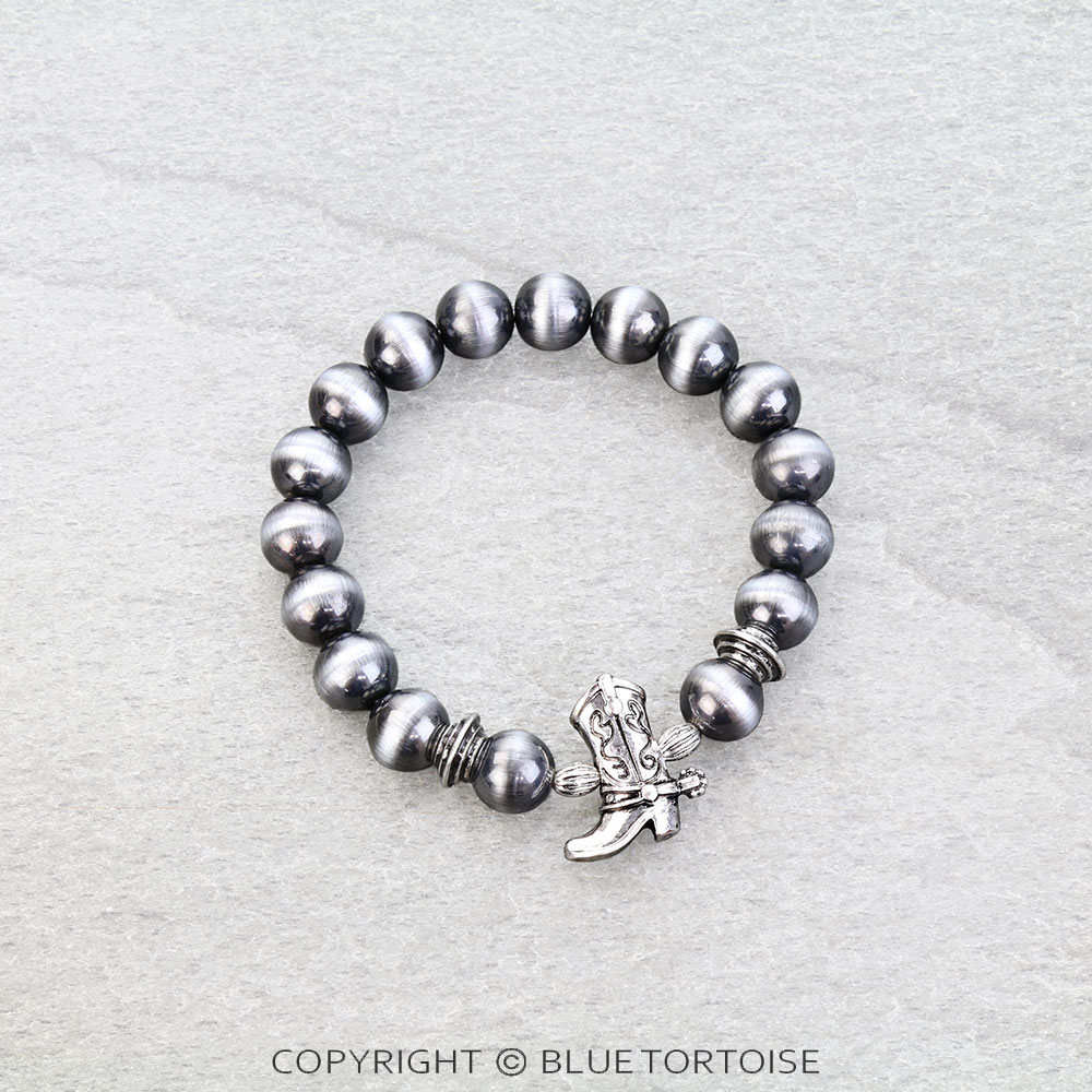 Western Cowboy Boot Stretch Bracelet