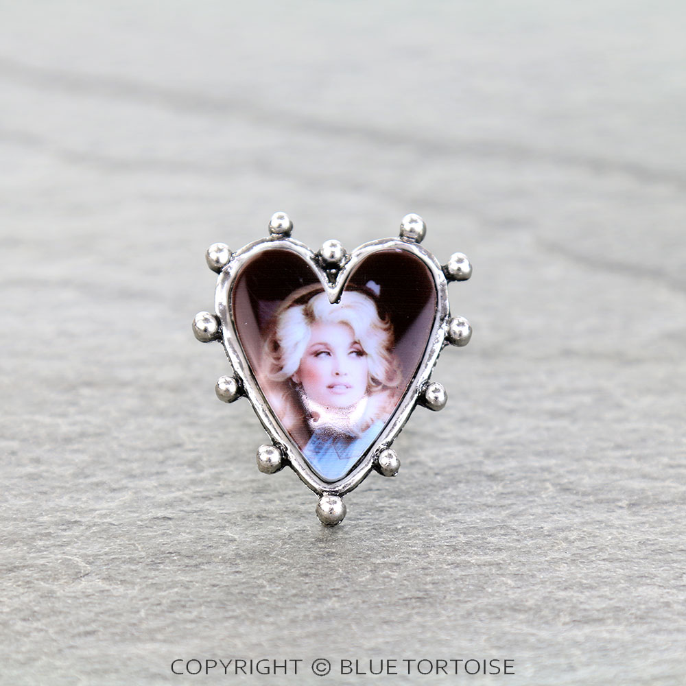 Western Dolly Portrait Cuff Ring