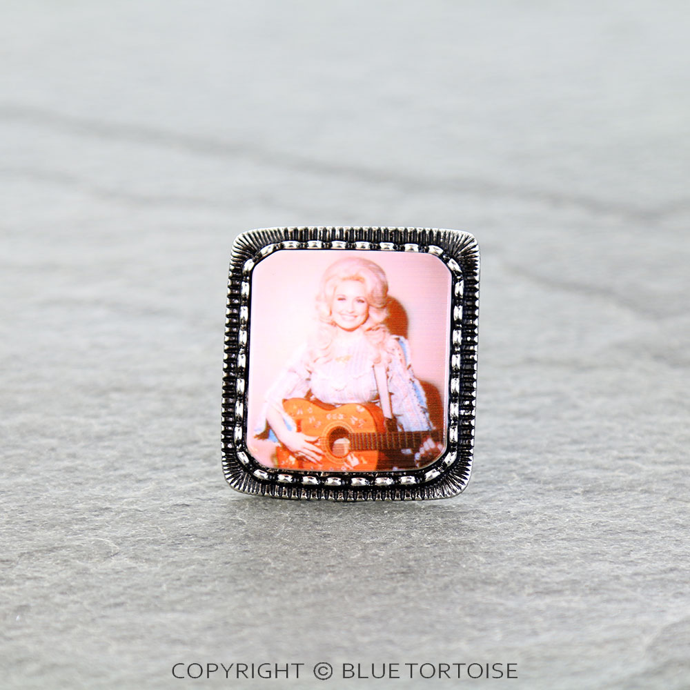 Western Dolly Portrait Cuff Ring