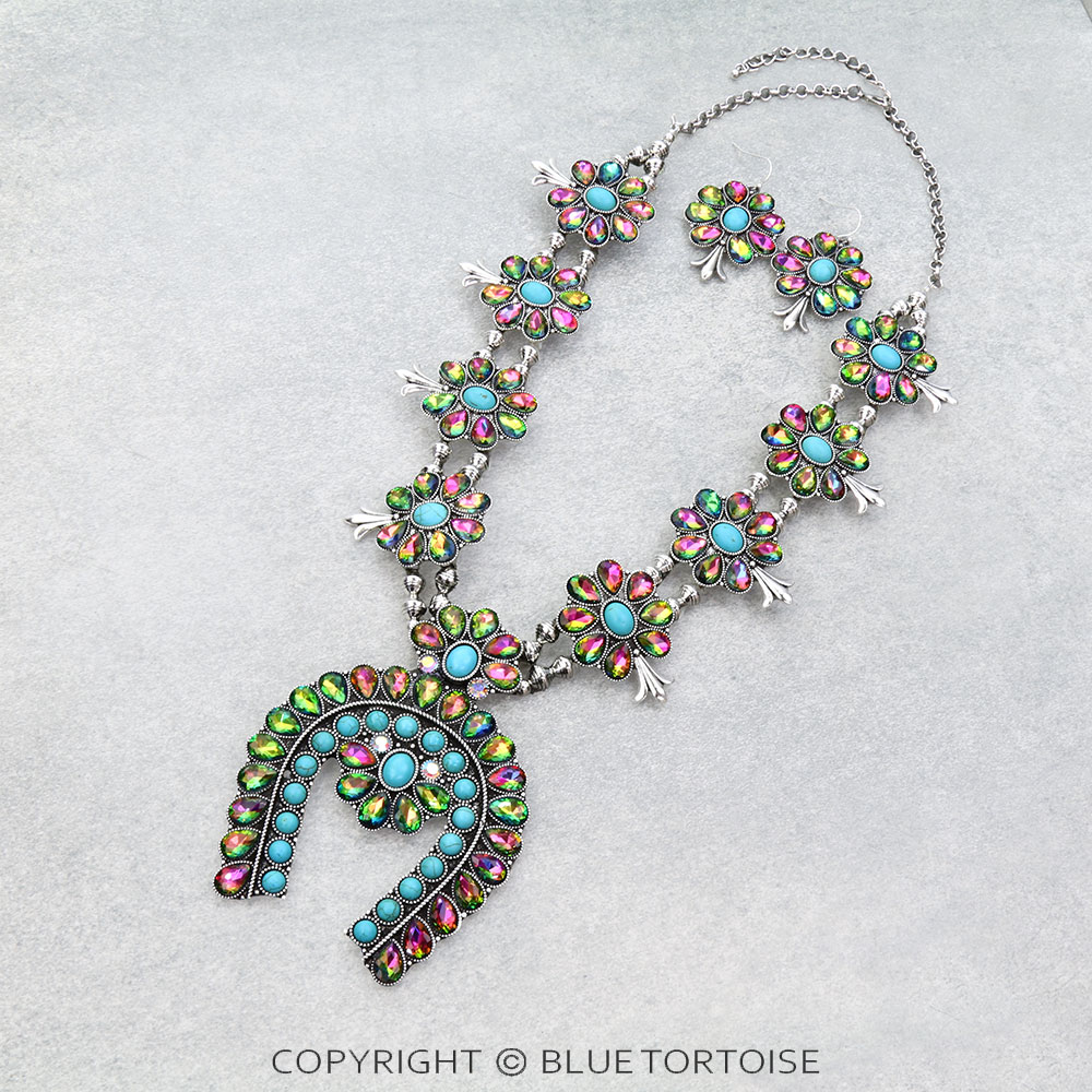 Western Squash Blossom Necklace Set