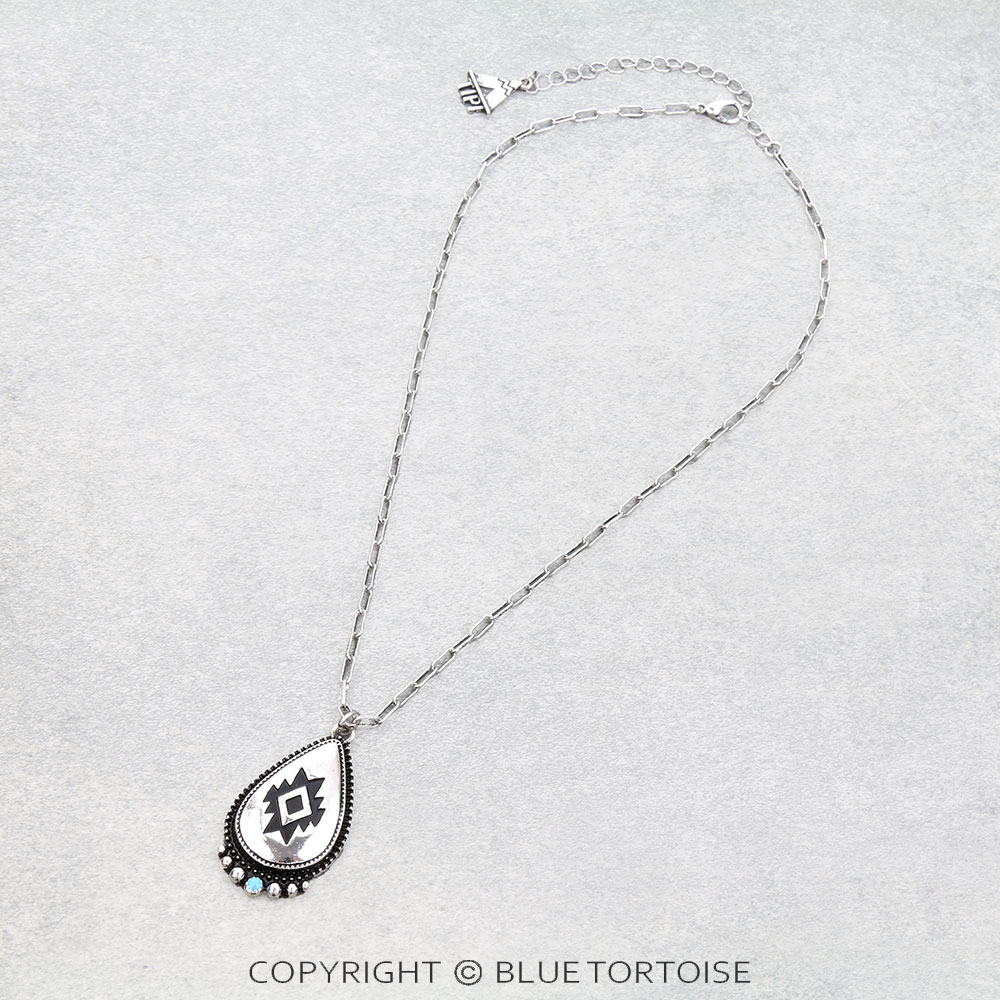 Western Teardrop Aztec Necklace