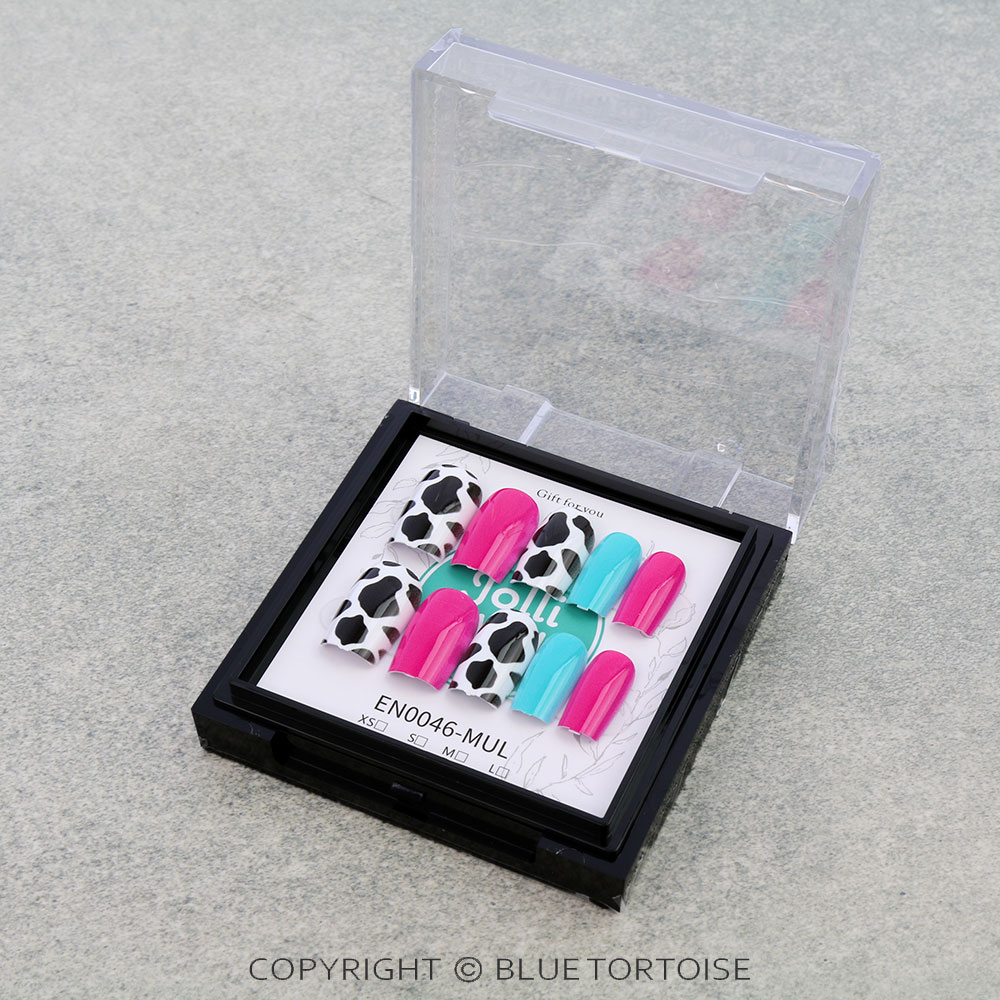 24PCS Western Cow Print Nail Tips